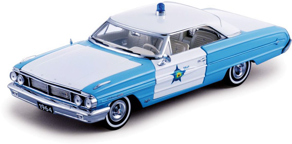 1964 Ford Galaxie 500 Police Car (SunStar) 1/18