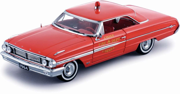 1964 Ford Galaxie 500 City of Carmel Fire Chief (SunStar) 1/18