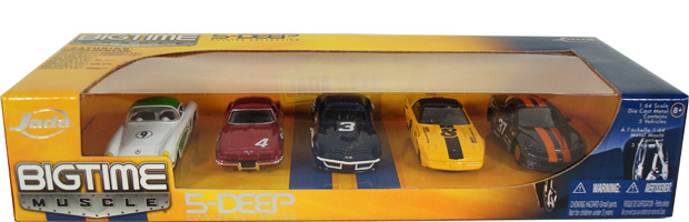 5-Deep Corvette Assortment Wave 5 (DUB City Bigtime Muscle) 1/64