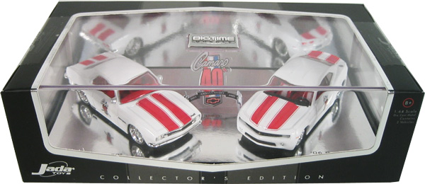 1967 & 2006 Camaro 40th Anniversary Diorama Set (DUB City Bigtime Muscle) 1/64