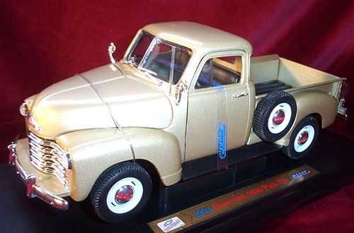 1953 Chevy 3100 Pickup Truck - Gold (Welly) 1/18