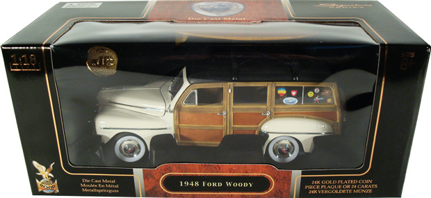 1948 Ford Woody Surf Wagon - Cream (YatMing) 1/18