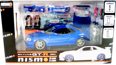 2002 Nissan Skyline GT-R V-SPEC II - Blue (Hot Works Racing) 1/24