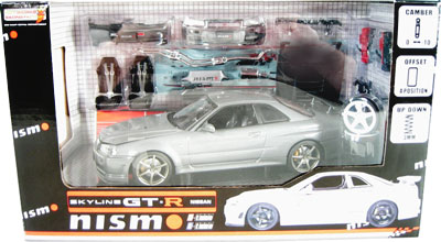 2002 Nissan Skyline GT-R V-SPEC II - Gray (Hot Works Racing) 1/24