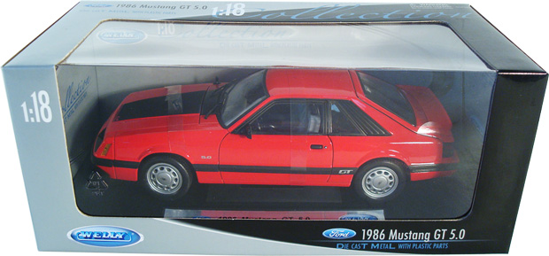 1986 Mustang GT 5.0 - Red (Welly) 1/18