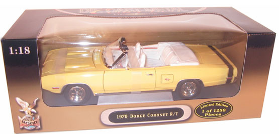 1970 Dodge Coronet R/T - Yellow w/ Black Interior - 1 of 1,250 (YatMing) 1/18