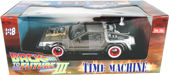 1981 DeLorean Flying Time Machine - 'Back To The Future' Part III (Sun Star) 1/18
