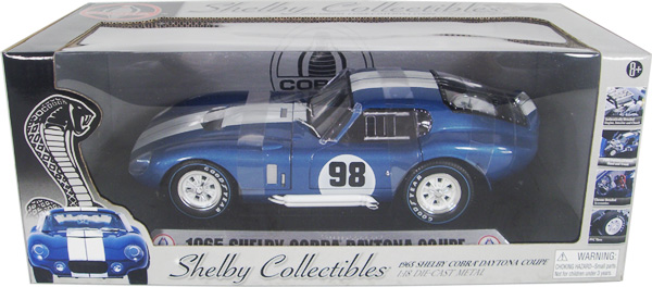 1965 Shelby Cobra Daytona #98 Coupe - Blue (Shelby Collectibles) 1/18