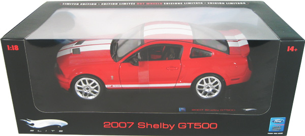2007 Shelby Mustang GT-500 - Red (Hot Wheels Elite) 1/18