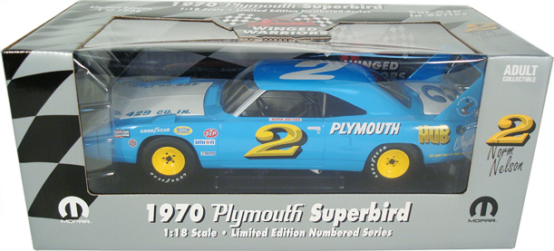 1970 Plymouth Superbird - Norm Nelson #2 (MIC) 1/18