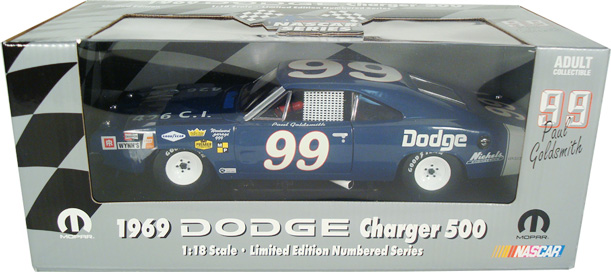 1969 Dodge Charger 500 - Paul Goldsmith #99 (MIC) 1/18