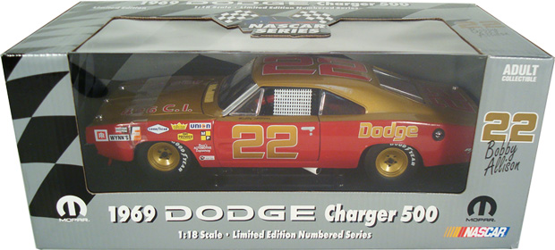 1969 Dodge Charger 500 - Bobby Allison #22 (MIC) 1/18