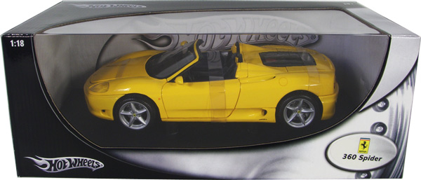 Ferrari 360 Spider - Yellow (Hot Wheels) 1/18