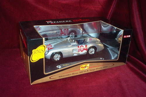 1955 Mercedes-Benz 300 SLR Targa - Florio #104 (Maisto) 1/18