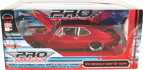1970 Chevy Nova SS Coupe - Liquid Red (Maisto Pro-Rodz) 1/24