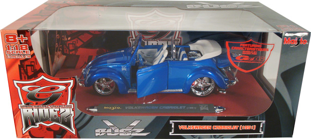 1951 VW Beetle Cabrio - Blue (Maisto G-Ridez) 1/18