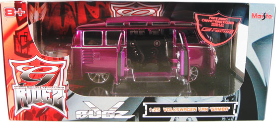 VW Samba Van - Purple (Maisto G-Ridez) 1/25