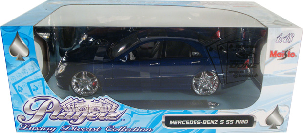 AMG Mercedes-Benz S-55 Class - Dark Blue (Maisto Playerz) 1/18