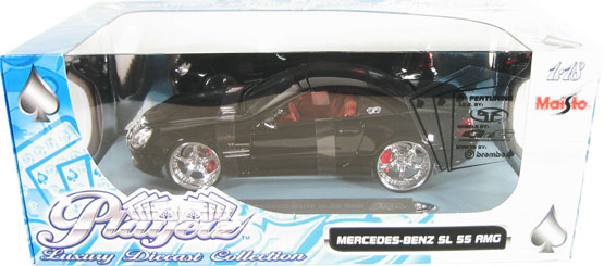 2003 Mercedes-Benz SL 55 AMG - Black (Maisto Playerz) 1/18