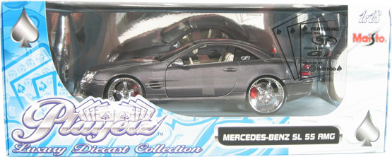 2003 Mercedes-Benz SL 55 AMG - Charcoal Gray (Maisto Playerz) 1/18