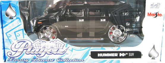 2003 Hummer H2 SUV - Black (Maisto Playerz) 1/18