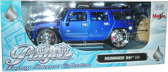 2003 Hummer H2 SUV - Blue (Maisto Playerz) 1/18