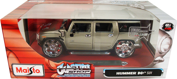 2003 Hummer H2 SUV - Pewter (Maisto Playerz) 1/18
