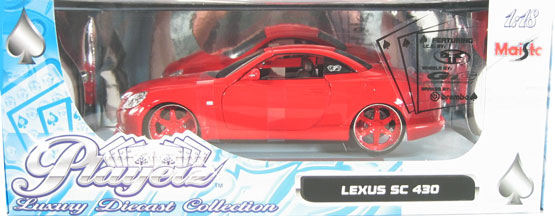 2002 Lexus SC430 - Red (Maisto Playerz) 1/18
