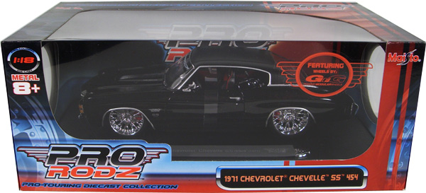 1971 Chevy Chevelle SS 454 - Black (Maisto Pro Rodz) 1/18