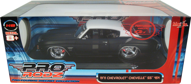 1971 Chevy Chevelle SS 454 - Primer Black (Maisto Pro Rodz) 1/18