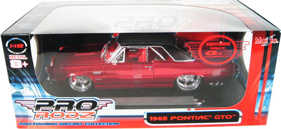 1965 Pontiac GTO - Metallic Red (Maisto Pro Rodz) 1/18