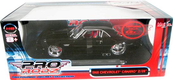 1968 Chevy Camaro Z28 - Black (Maisto Pro Rodz) 1/18