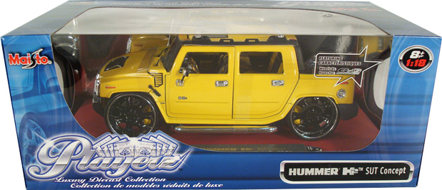 Hummer H2 SUT Concept - Yellow (Maisto Playerz) 1/18