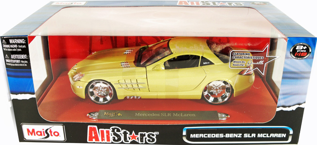 Mercedes-Benz SLR McLaren - Gold (Maisto All-Stars) 1/18