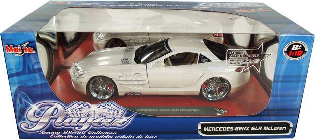 Mercedes-Benz SLR McLaren - Pearl White (Maisto Playerz) 1/18