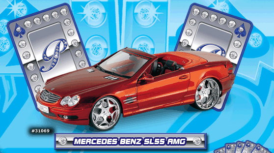 AMG Mercedes-Benz SL55 Convertible - Red (Maisto Playerz) 1/18