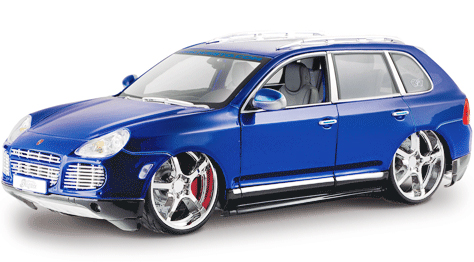 Porsche Cayenne Turbo Exclusive - Liquid Dark Blue (Maisto Playerz) 1/18