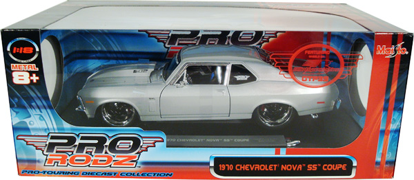 1970 Chevy Nova SS 396 - Silver (Maisto Pro-Rodz) 1/18