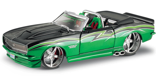 1968 Chevy Camaro SS - Green and Black (Maisto Pro-Rodz) 1/24