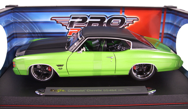 1971 Chevy Chevelle SS454 - Liquid Light Green (Maisto Pro Rodz) 1/18