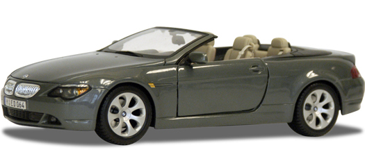 BMW 645 Ci Cabrio - Metallic Grey (Maisto) 1/18