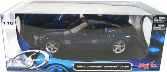2005 Chevy Corvette C6 Coupe - Metallic Blue (Maisto) 1/18