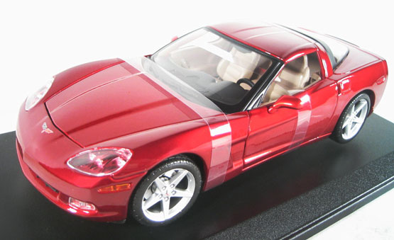 2005 Chevy Corvette C6 Coupe - Metallic Red (Maisto) 1/18