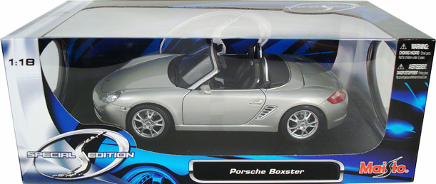 Porsche Boxster Convertible - Silver (Maisto) 1/18