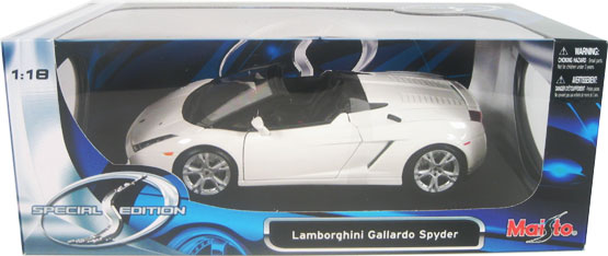Lamborghini Gallardo Spyder - White (Maisto) 1/18