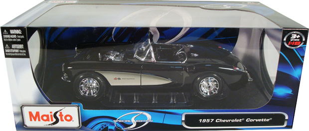 1957 Chevy Corvette - Black (Maisto) 1/18