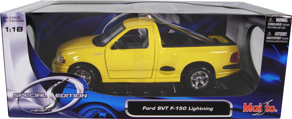 Ford SVT F150 Lightning Pickup Truck - Yellow (Maisto) 1/18