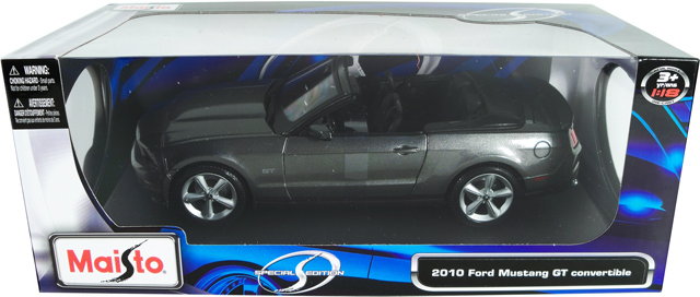 2010 Ford Mustang GT Convertible - Grey (Maisto) 1/18