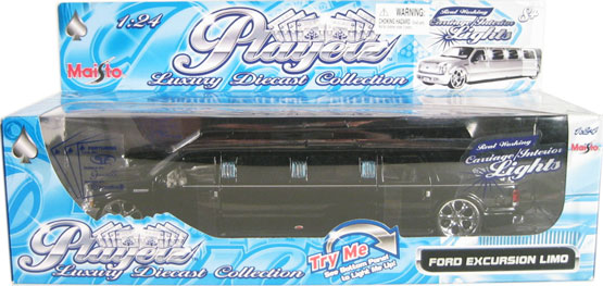 2003 Ford Excursion Limousine - Black (Maisto Playerz) 1/24
