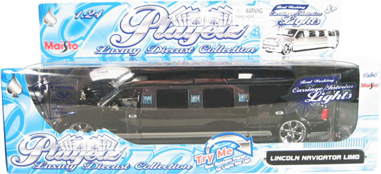 2001 Lincoln Navigator Limousine - Black - Playerz Series (Maisto) 1/24